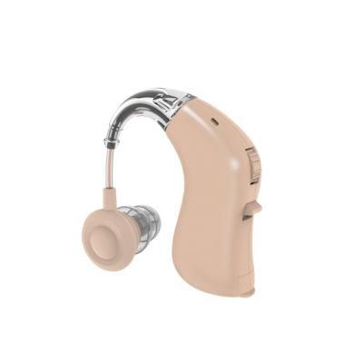 500 Hours Battery Life Earsmate Mini Bte Hearing Aid with Noise Reduction for Seniors Hearing Loss Problem at Cheap Price