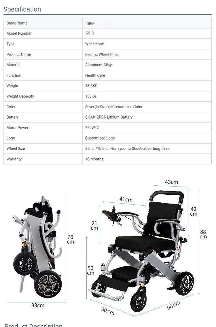 Folding Ghmed Carton China Electric Power Chairs a Stair Climbing Wheel Chair Wheelchair with UL