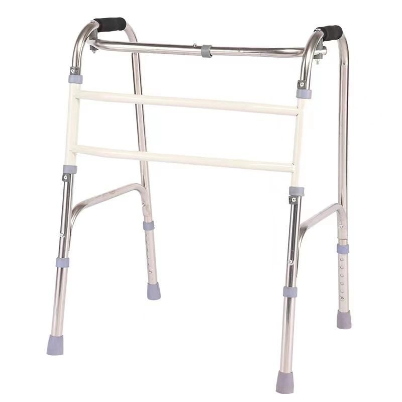 Aluminum Lightweight Foldable Walker Frame Walking Aid Rollator