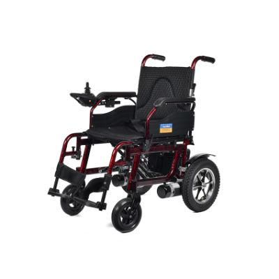 Aluminium Alloy Topmedi Folding Wheel Chair Electric Wheelchair with CE Tew110A (TLE)