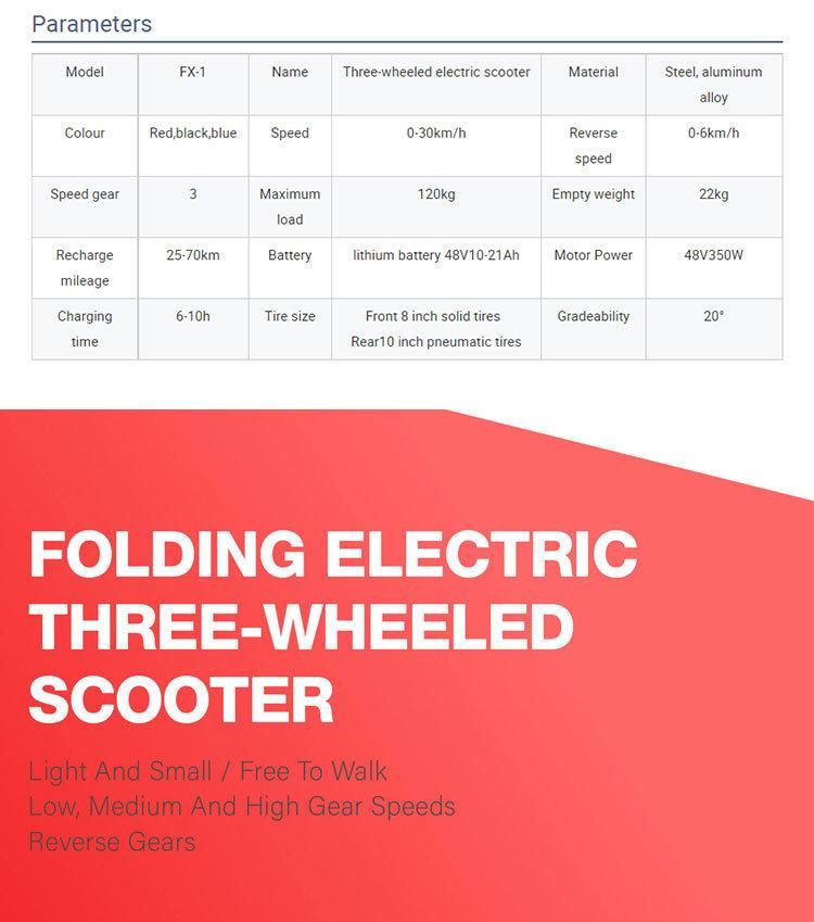 New Arrival Latest Design Hot Selling Adult Electric Scooters Flexible Mobility Scooters for Sale
