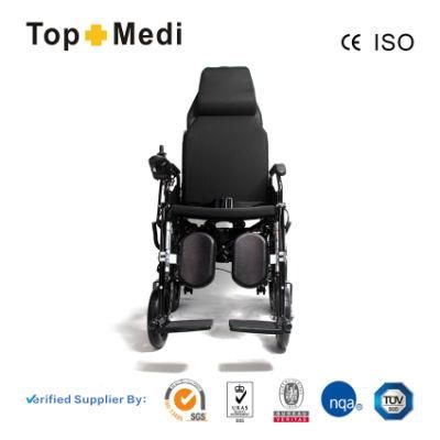 Hot New Topmedi China Foldable for Adults Price Medical Reclining Electric Wheelchair