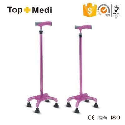 Topmedi Rehabilitation Lightwetight Aluminum Walking Quadripod Cane