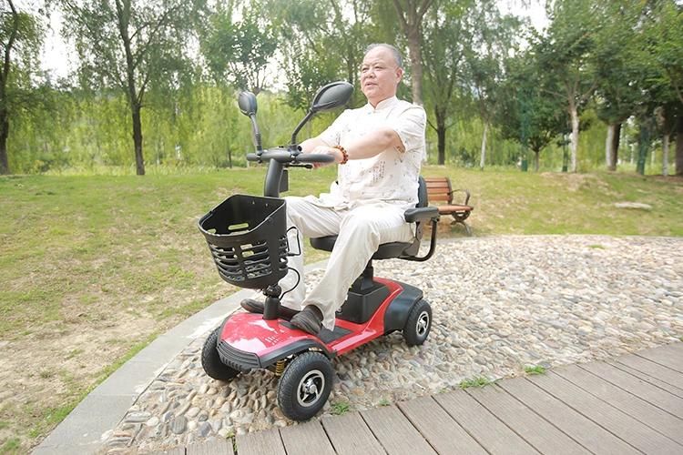 Topmedi High Strengh Aluminum Reclining Foldable Electirc Wheelchair for Handicapped
