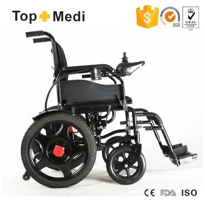 Medial Supplier Tew002 Foldable Steel Material Electric Wheelchair for Adults