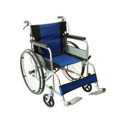 for Hospital Home Clinic Use Disabled Fixed Footrest Folding Manual Wheelchair