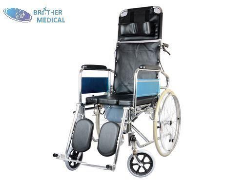 High Quality Good Single Crosses Stainless Steel Footplate Portable Wheelchair Sale Cheap