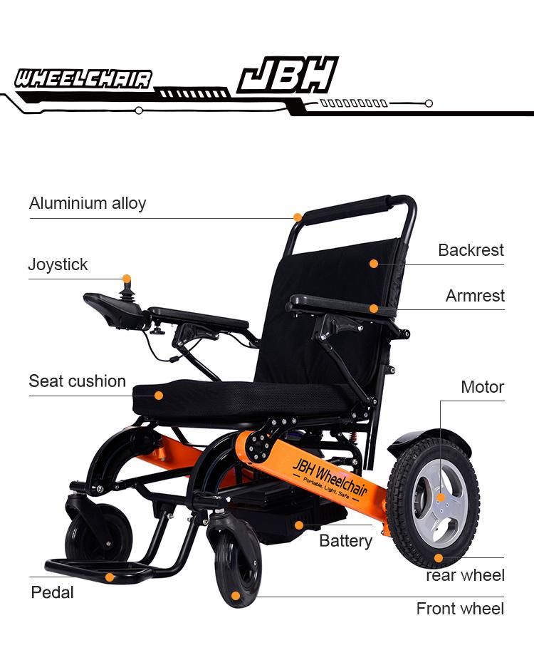 250W Brushless Motor Portable Folding Power Wheelchair CE & FDA Approved