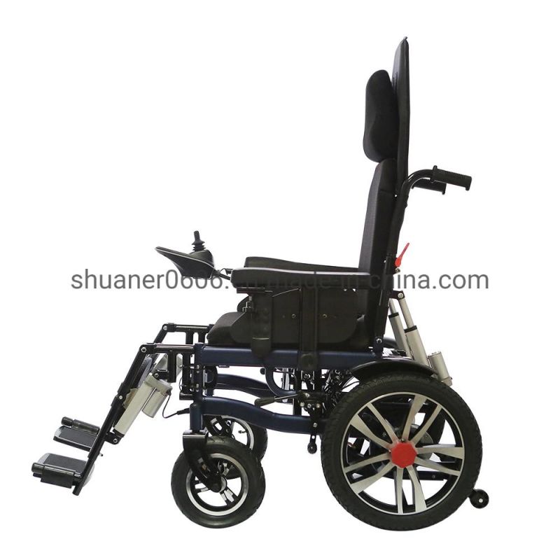 Medical Equipment Folding Motorized Power Electric Reclining Wheel Chair for Disabled Power Chair