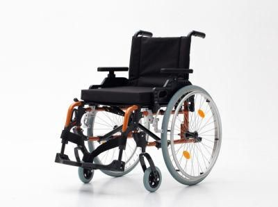 Aluminum Lightweight, Foldable, Manual Wheelchair for Old People (AL-002)
