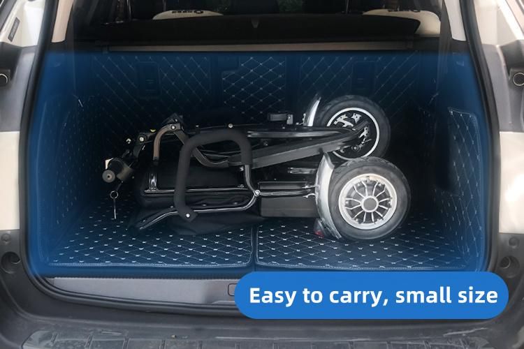 Lotus Lt160-D Disability Electric Handicap Three Wheel Scooter Foldable Elderly Heavy Duty Disable 3 Wheeled Mobility Scooterf Olding Electric Wheelchair