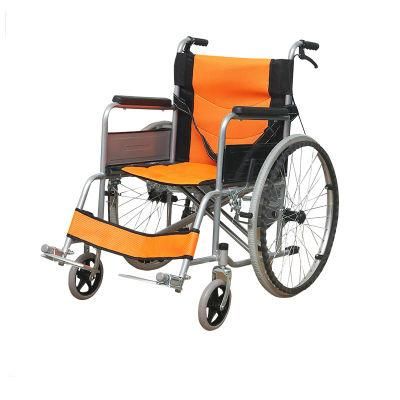 Best Price Aluminum Folding Head Aid Manual Wheelchair for Elderly People
