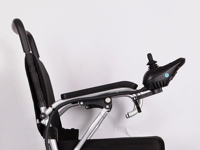 High Quality Adults Steel Foldable Electric Wheelchair with PU Wheels