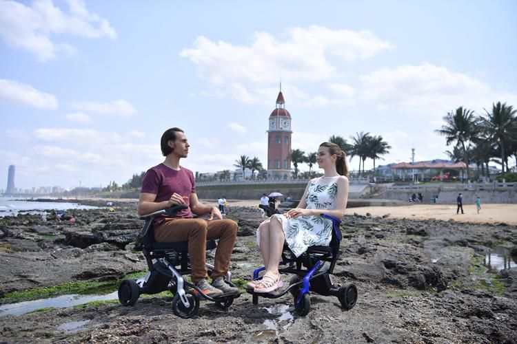 Disabled Travelling Light Folding Electric Wheelchair