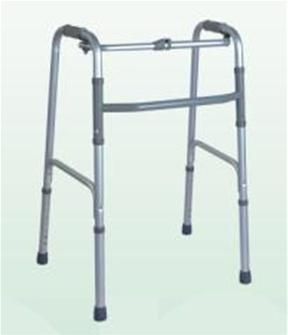 Height Adjustment Foldable Bronze Aluminum Walker