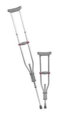 Medical Adjustable Aluminum Alloy Walking Crutches 3 in 1 Quick Fit Crutch 300lbs Crutch Heavy Duty Capacity Crutch