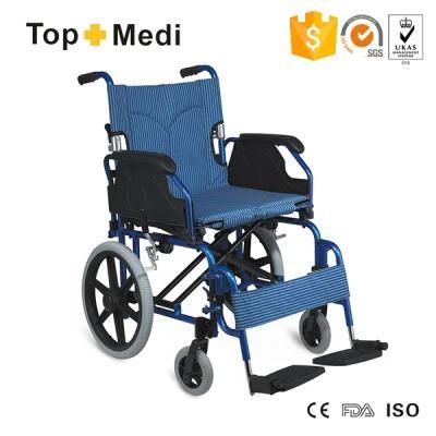 Hospital Product Aluminum Manual Wheelchair (with Drop Back Handle)