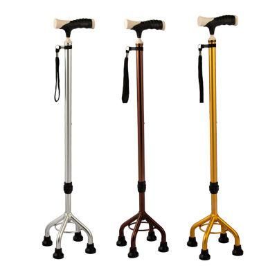 Non-Slip Walking Stick for Old People Handle Comfortable Shock Absorption Aluminum Tube Adjustable