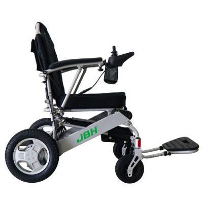 Foot Pedal Adjustable Aluminium Power Folding Wheelchair with Lithium Battery