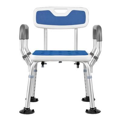 Aluminum Tool-Free Assembly Bathing Chairs for The Elderly in The Bathing Room