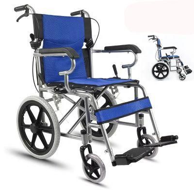 Steel Foldable Economic Cheapest Wheelchair Portable Wheelchair