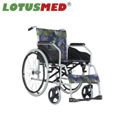Folding Aluminum Alloy Light Weight Manual Wheelchair Manual Wheelchair for Disabled and Elderly