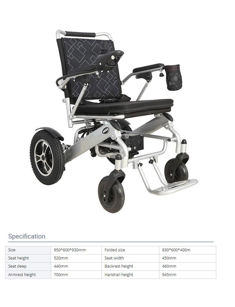 Light Folding Electric Wheelchair Is Suitable for The Disabled and The Elderly Electric Travel Wheelchair