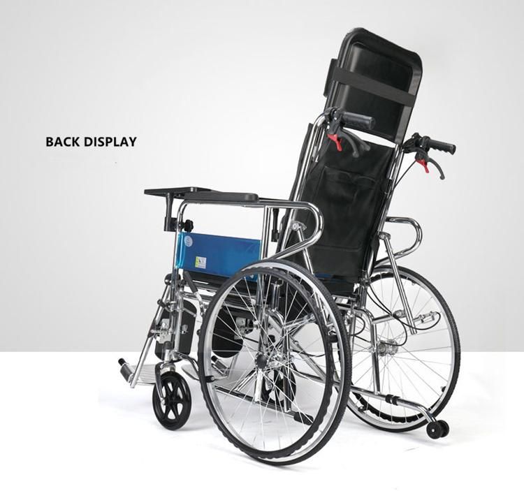 China Hot Selling Manual Foldable Commode Wheelchair