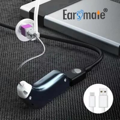 Best Earsmate Rechargeable Digital Hearing Aid Small Bte Aids Hearing Loss