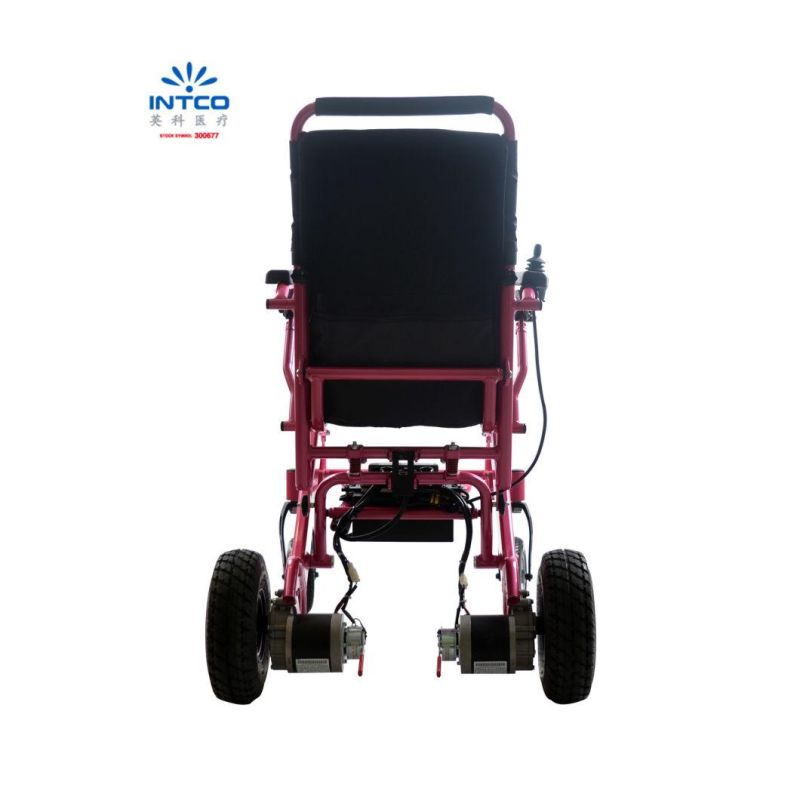 Medical Equipment Compact Motrized Folding Handicapped Power Electric Wheelchair
