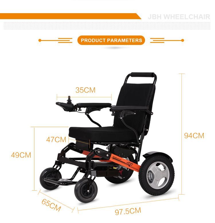 D10 Folding Portable Power Lithium Battery Electric Wheelchair for Outdoor