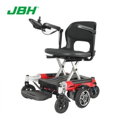 Hot New Product Foldable Medical Lightweight Electric Wheelchair with Motor on Front Wheel