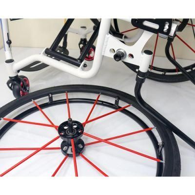 New Aluminium Alloy Topmedi China Outdoor Wheelchair Wheel Chair