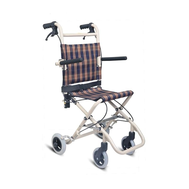 Outdoor Travel Cheap Manual Aluminum Folding Lightweight Transit Airplane Wheelchair