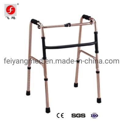 Aluminum Portable Walking Aid Disabled Mobility Walker Foldable