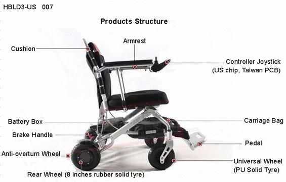 Power Wheelchair Electric Wheelchair 007