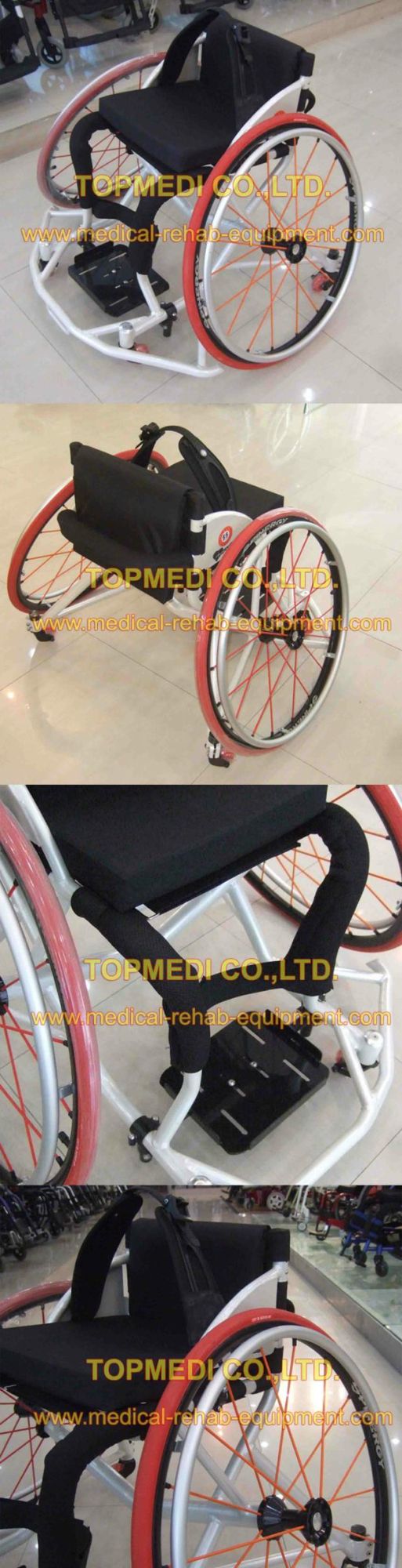 Topmedi Aluminum Manual Basketball Sport Wheelchair