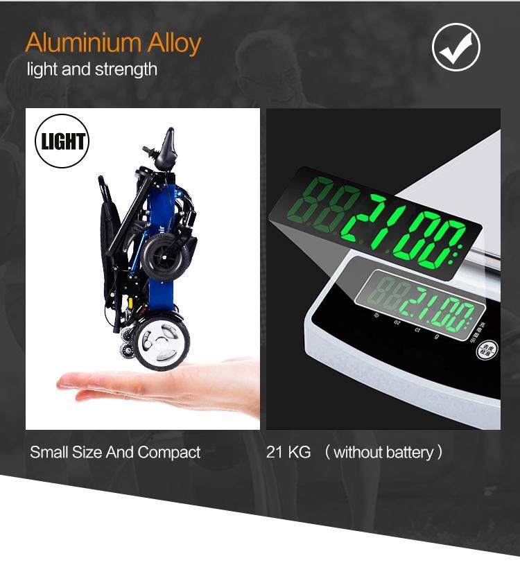 2021 Upgraded Product Dual Ternary Lithium Battery Electric Power Wheelchair