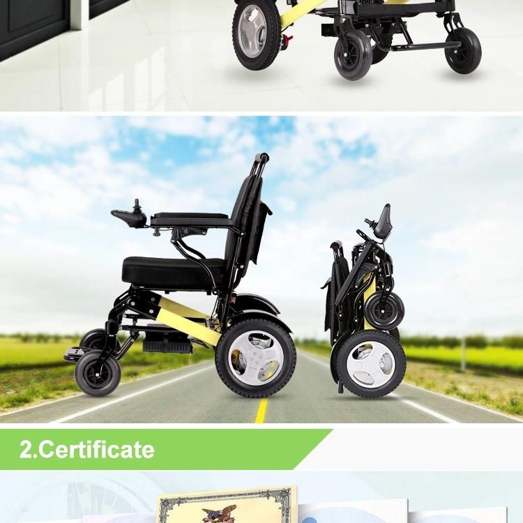 Very Lightweight Folding Electric Li-ion Wheelchair for Cerebral Palsy
