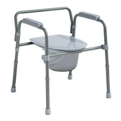Easy Carrying Foldable Toilet Commode Chair for Elderly