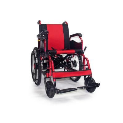2022 Handicapped Steel Electric Wheelchair for Elderly and Disabled