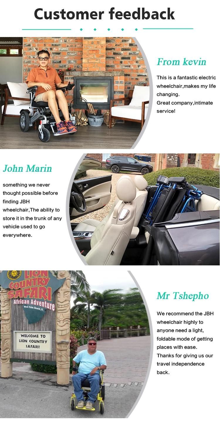 Large Capacity Light Weight Electric Folding Power Wheelchair with Ce&FDA