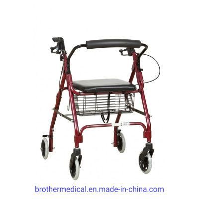 Factory Wholesale Rehabilitation Aluminum Rollator Walker