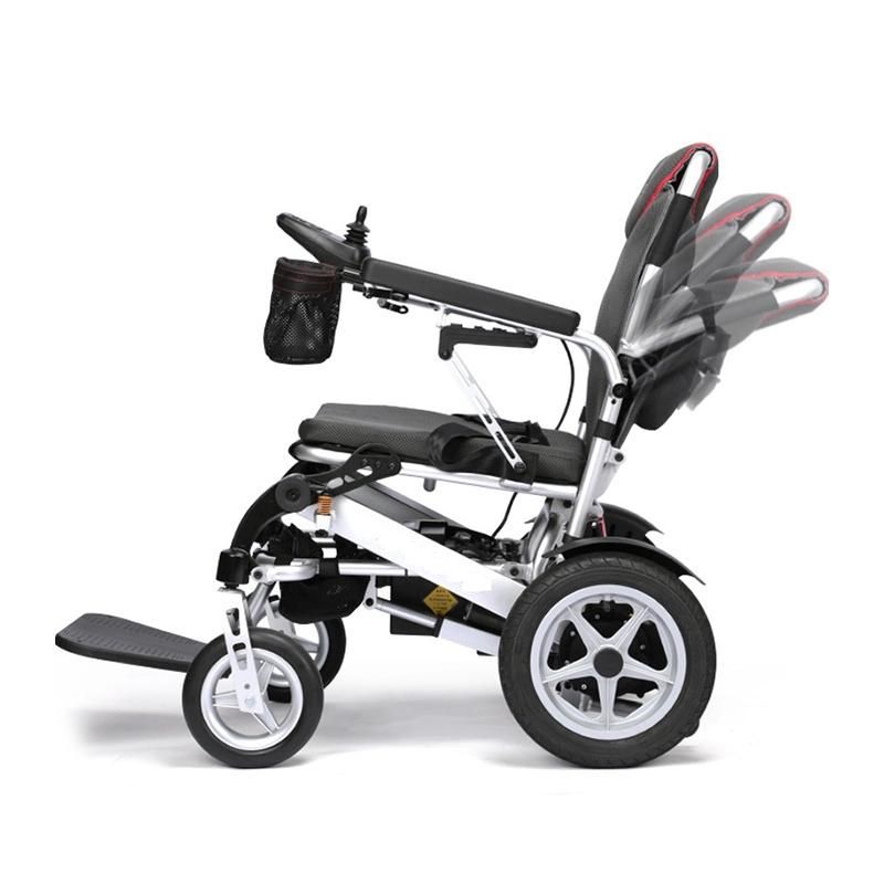 Handicapped Automatic Electric Folding Power Wheelchair with Joystick Controller