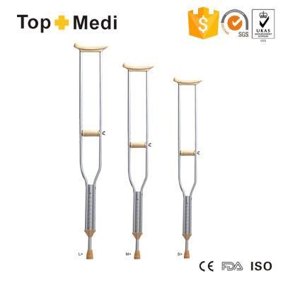 Cheap Price Height Medical Rubbery Disabled Walking Aluminum Armrest Crutch