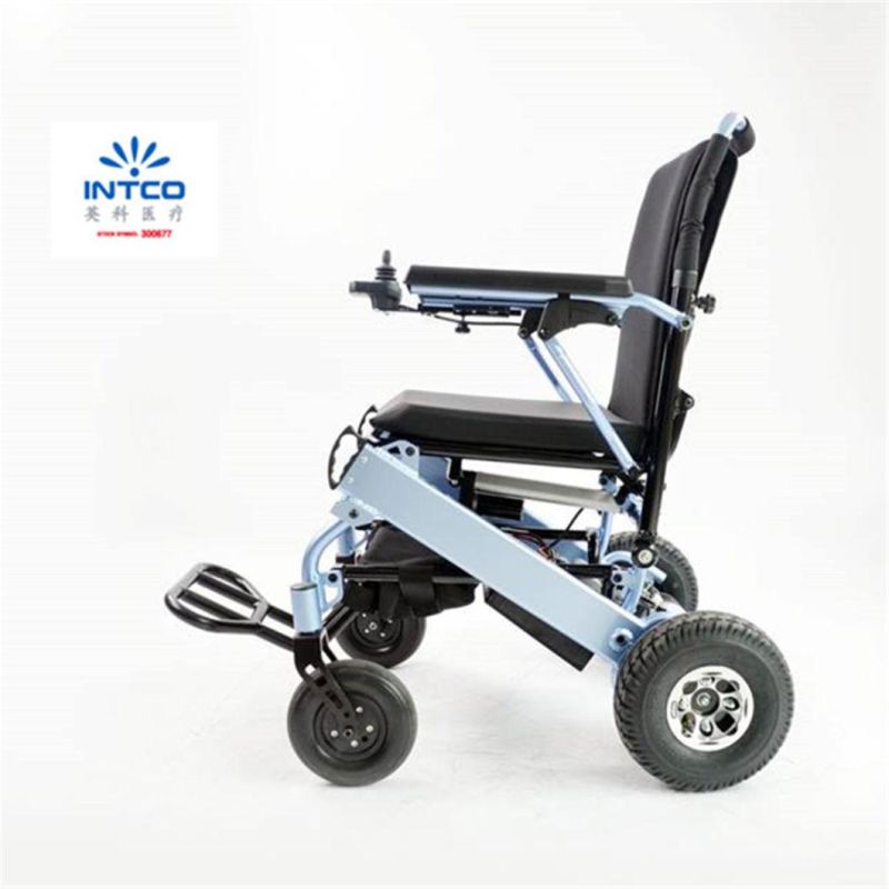 Medical Equipment Compact Motrized Folding Handicapped Power Electric Wheelchair