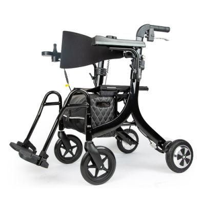 Aluminum Walking Aids Nursing Shopping Cart Foldable Electric Walkers Rollator