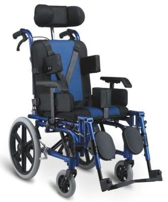 Lightweight Folding Children&prime;s Wheelchair Driving, Cerebral Palsy Children&prime;s Wheelchair