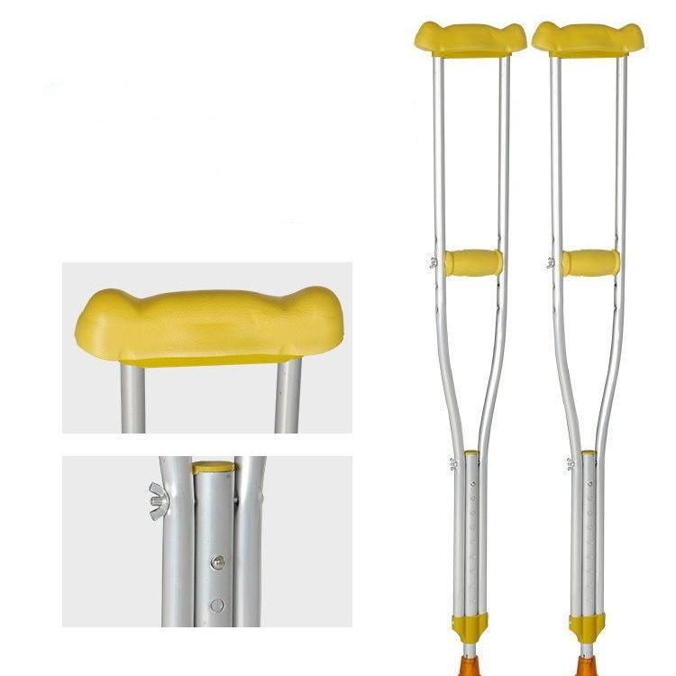 Medical Adjustable Thickened Aluminum Sturdy Axillary Crutches