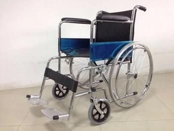 Lightweight Aluminum 809 Transport Manual Wheelchair for Disabled and Elderly